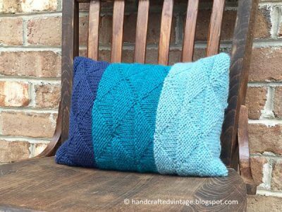 Triangle Knit Pillow