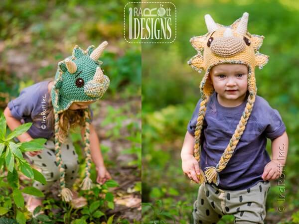 The Triceratops Dino Hat