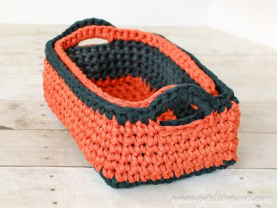 Rectangular Crochet Basket Pattern
