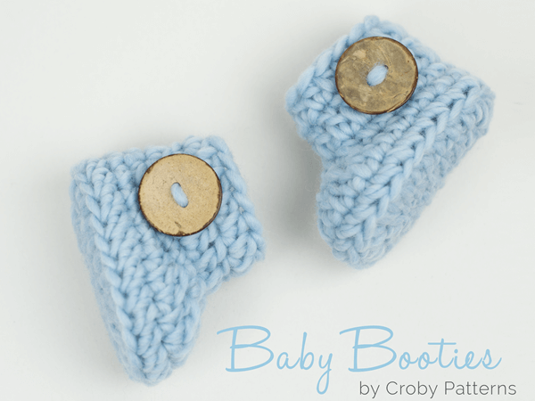 Crochet baby booties in 15 minutes