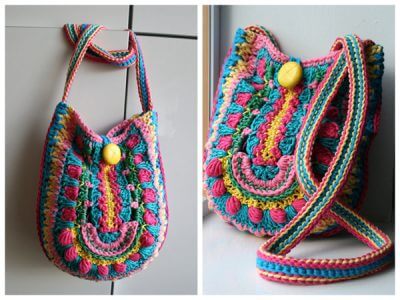 Granny Crochet Color Bag Pattern
