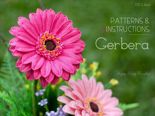 Crochet Gerbera Daisy Flower Pattern