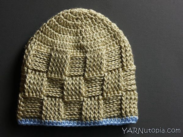 Basket Weave Baby Hat