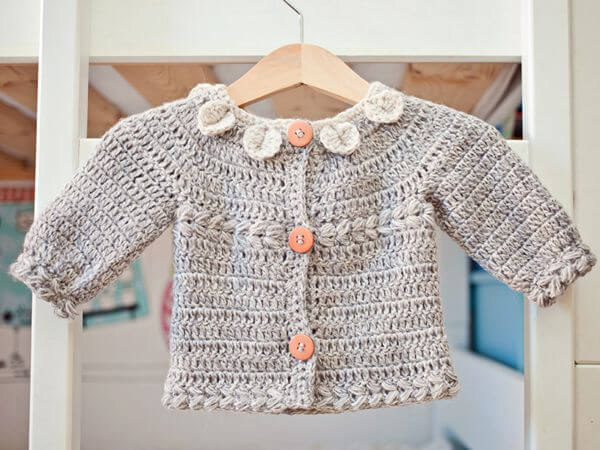 Petal Collar Cardigan