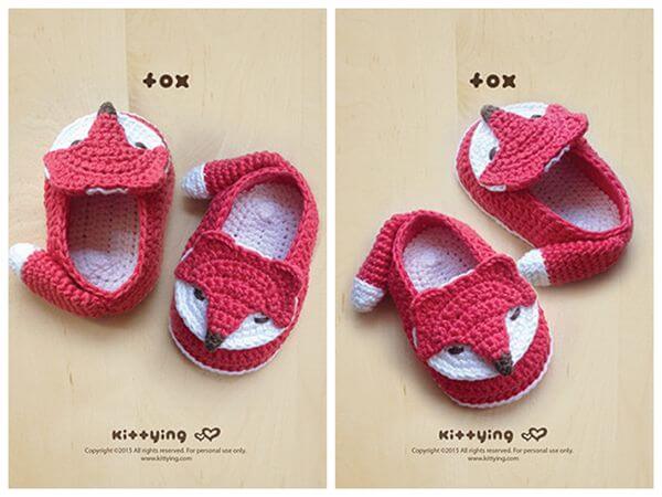 Fox Baby Booties