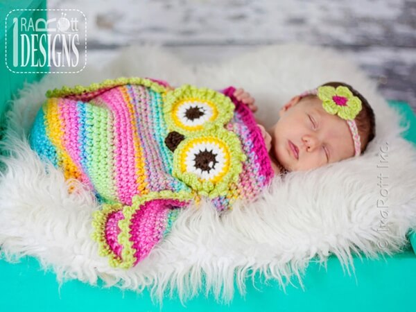 Ava the Owl Baby Sleeping Bag