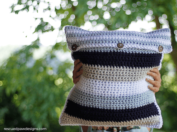 Striped Pillow Crochet Pattern