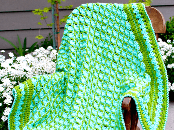 Frog Pond Baby Blanket