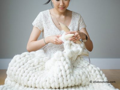 Extreme Knitted Blanket
