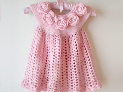 Baby dress With roses