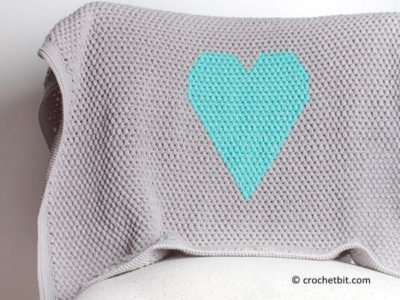 Heart Baby Blanket Crochet