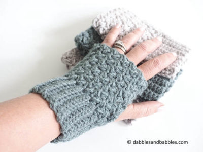 Easy Elizabeth Stitch Fingerless Gloves
