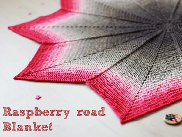 Raspberry road blanket