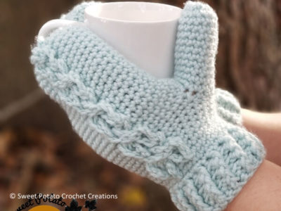 Faux Cabled Mittens
