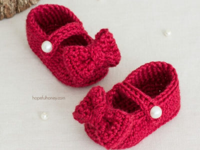 RUBY RED MARY JANE BOOTIES
