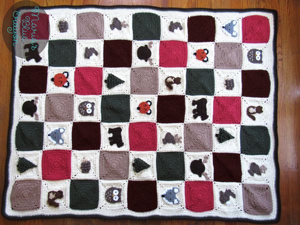 Woodland Granny Square Afghan
