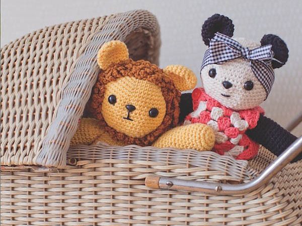 Cuddly Lion and Panda