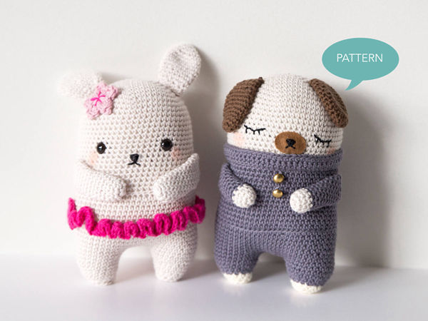 Crochet Bunny & Pug Pattern