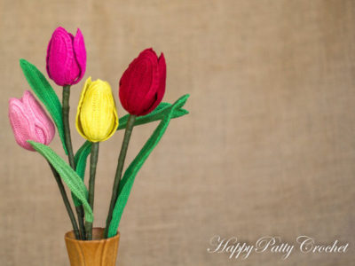 Crochet Tulip - "Perfect Love" Flower
