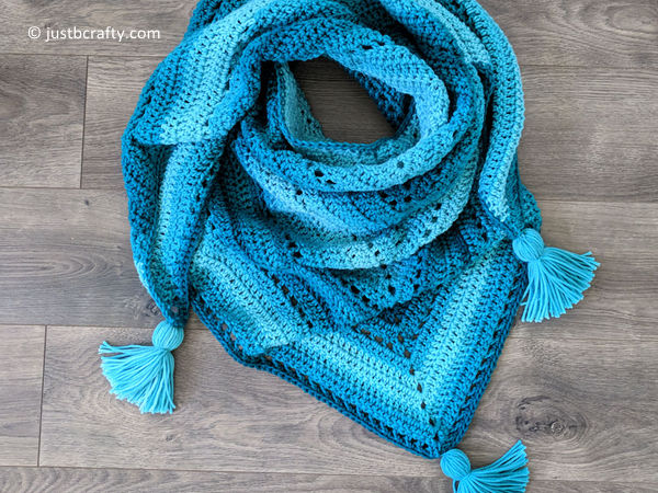 Crochet Triangle Shawl Pattern