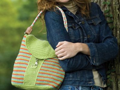 Striped Shoulder Bag