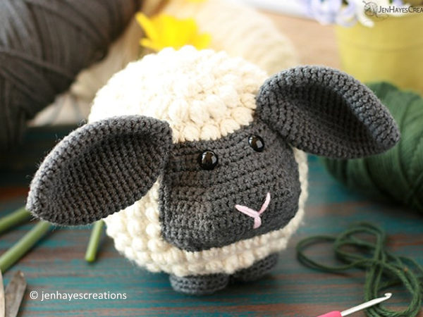Crochet Bobble Sheep