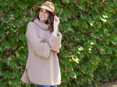 FALLOW FAWN ROLL NECK SWEATER