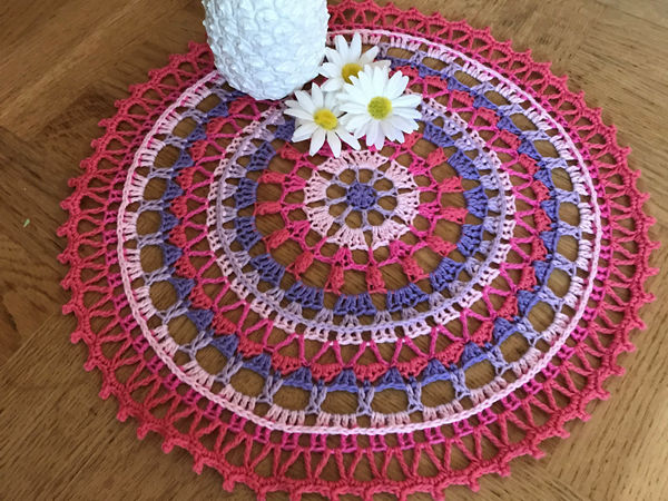 Happy Mandala Doily