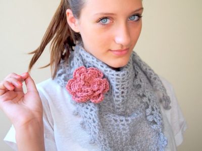 Spring Lace Triangle Shawl