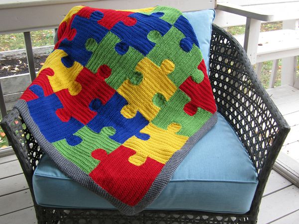 Puzzle Me Happy Blanket