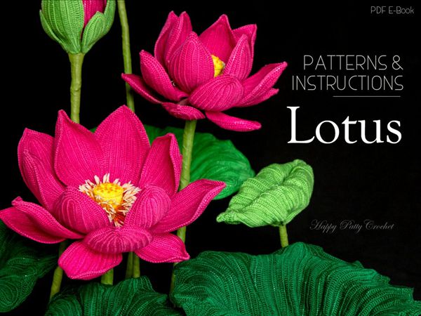 Crochet lotus flower pattern free best sale
