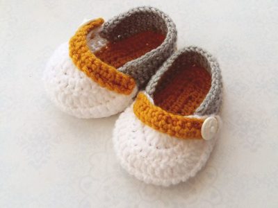 Simple Baby Crochet Booties