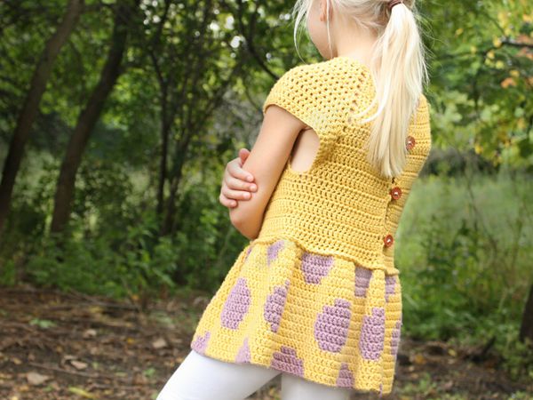 A fun, fresh crocheted sweater