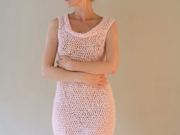 Summer Crochet Beach Mini Dress