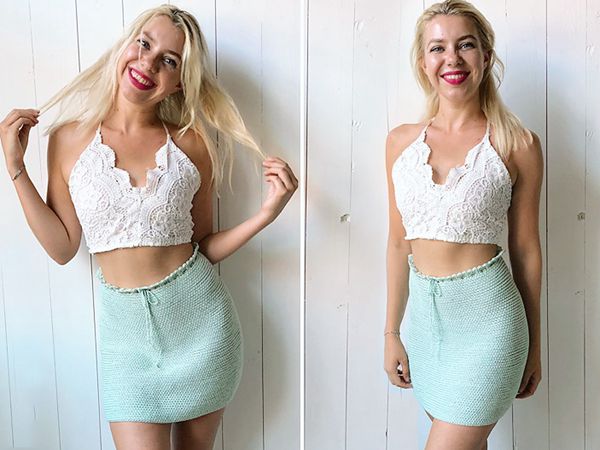 Reversible Crochet Skirt