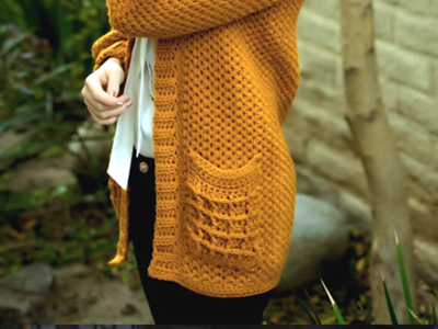 THE WAFFLE CARDIGAN CROCHET PATTERN