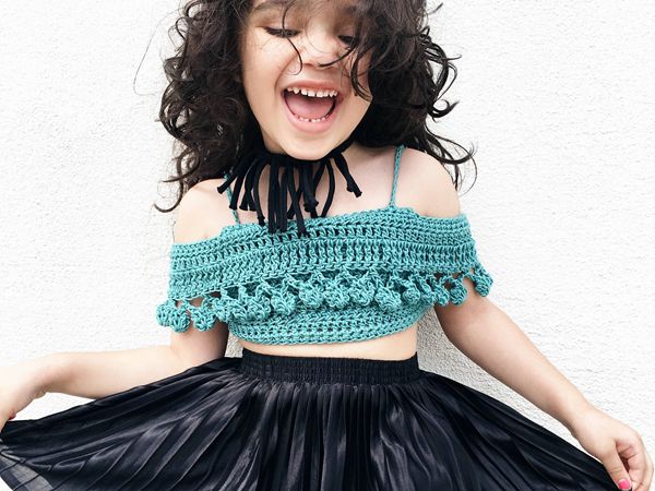 TODDLER PomPom Crop Top