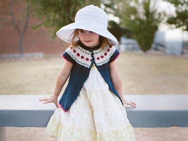 Sweet Heart Crochet Sweater