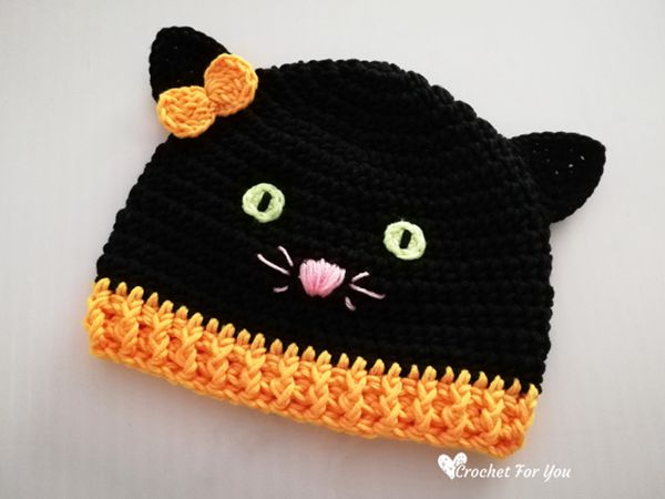 Halloween Black Cat Hat