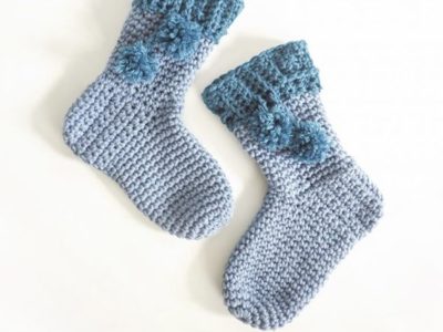Pom Pom Slipper Socks