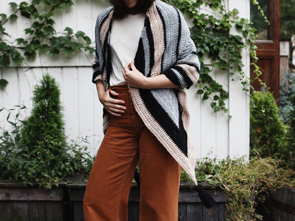 Sliced Diamonds Wrap