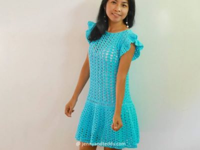 crochet Pretty Mini Dress free pattern