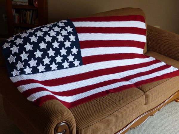 American Flag Blanket