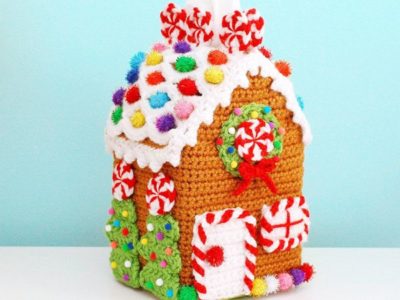 Gingerbread House Tissue Box Cozy
