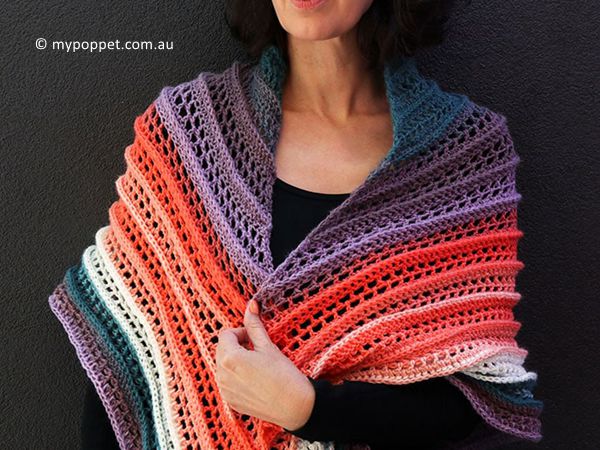 SUNSET PEAKS SHAWL