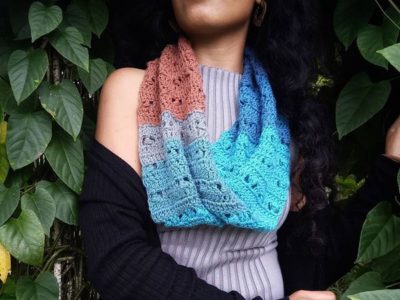 Forget Me Not Infinity Scarf