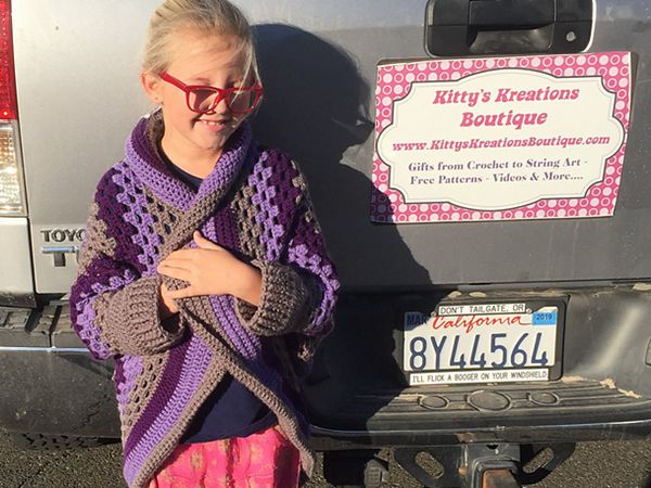 Kids Granny Square Sweater