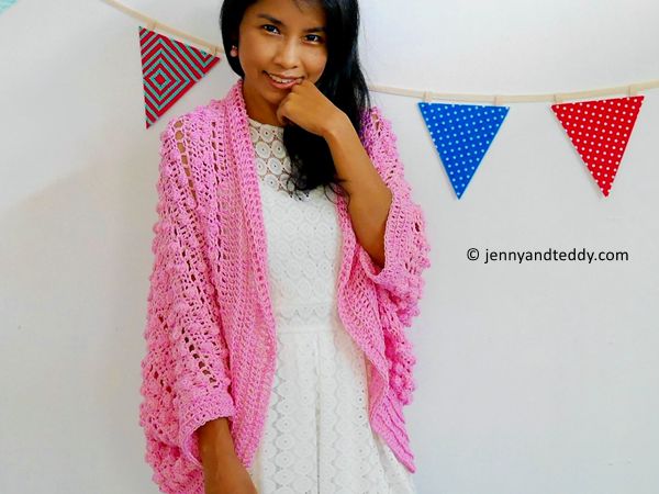 bubble gum blanket cardigan