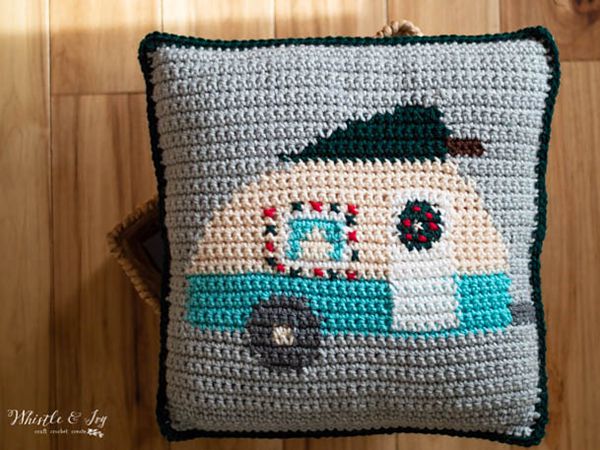 Christmas Camper Pillow