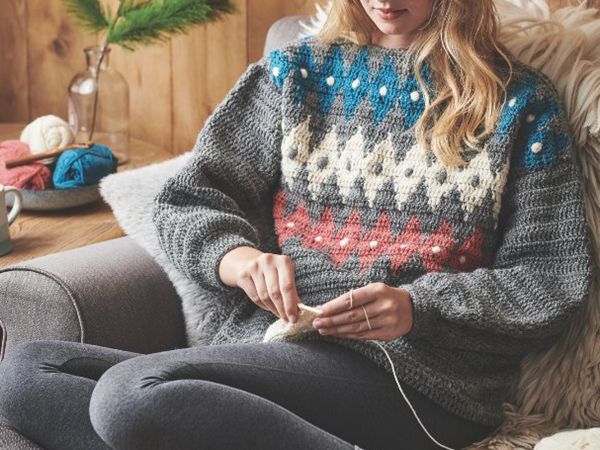 Nordic crochet jumper
